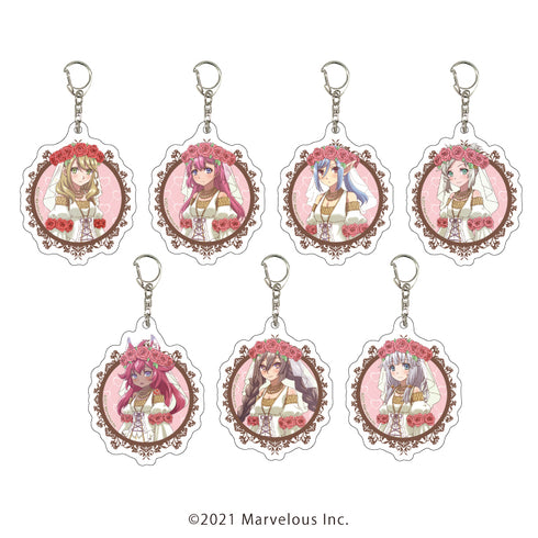『ルーンファクトリー5』アクリルキーホルダー 02/BOX(全7種) 女性キャラ 結婚衣装ver.